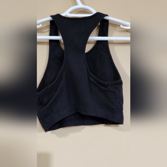Y2K Forever 21 "Stay Wild" Cropped Workout Yoga Sport Bra Tank Top Sz M - Picture 3 of 6